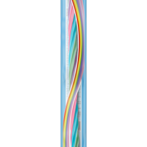 REGALIZ CANUDINHO TWIST COLORIDO MORANGO UNI BIG 6dpX24unX26g