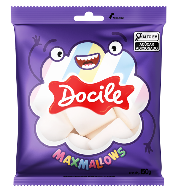 MAXMALLOWS TUBO BRANCO BAUNILHA 20pctX150g