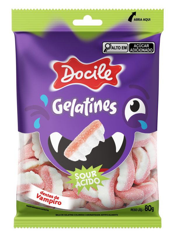 GELATINES DENTES DE VAMPIRO CITRICOS 12pctX80g