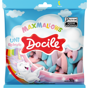 MAXMALLOWS RECH TWIST COLOR BAUNILHA C/MOR 12pctX50g UNICORNIO