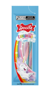 CANUDINHO COLORIDO MORANGO CÍTRICO 12dpX12pctX15g UNICORNIO