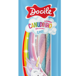 CANUDINHO COLORIDO MORANGO CÍTRICO 12dpX12pctX15g UNICORNIO
