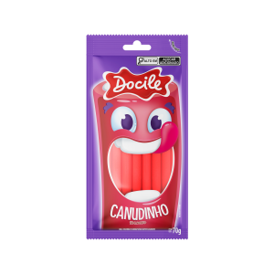 REGALIZ CANUDINHO MORANGO 70G