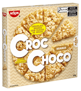 Nissin Croc Choco Chocolate Branco Com Flocos de Milho