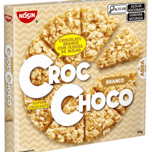 Nissin Croc Choco Chocolate Branco Com Flocos de Milho