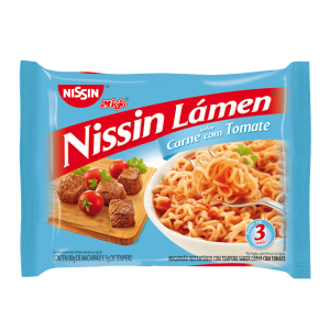 NISSIN LAMEN CARNE COM TOMATE 80 GR.