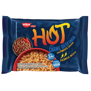 NISSIN LAMEN HOT CARNE DESFIADA 80 GR.