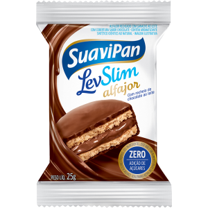 Alfajor Levslim Sabor Chocolate Ao Leite 25G / Display
